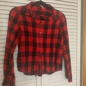☕️❤️Red Plaid Flannel🖤 Gently worn